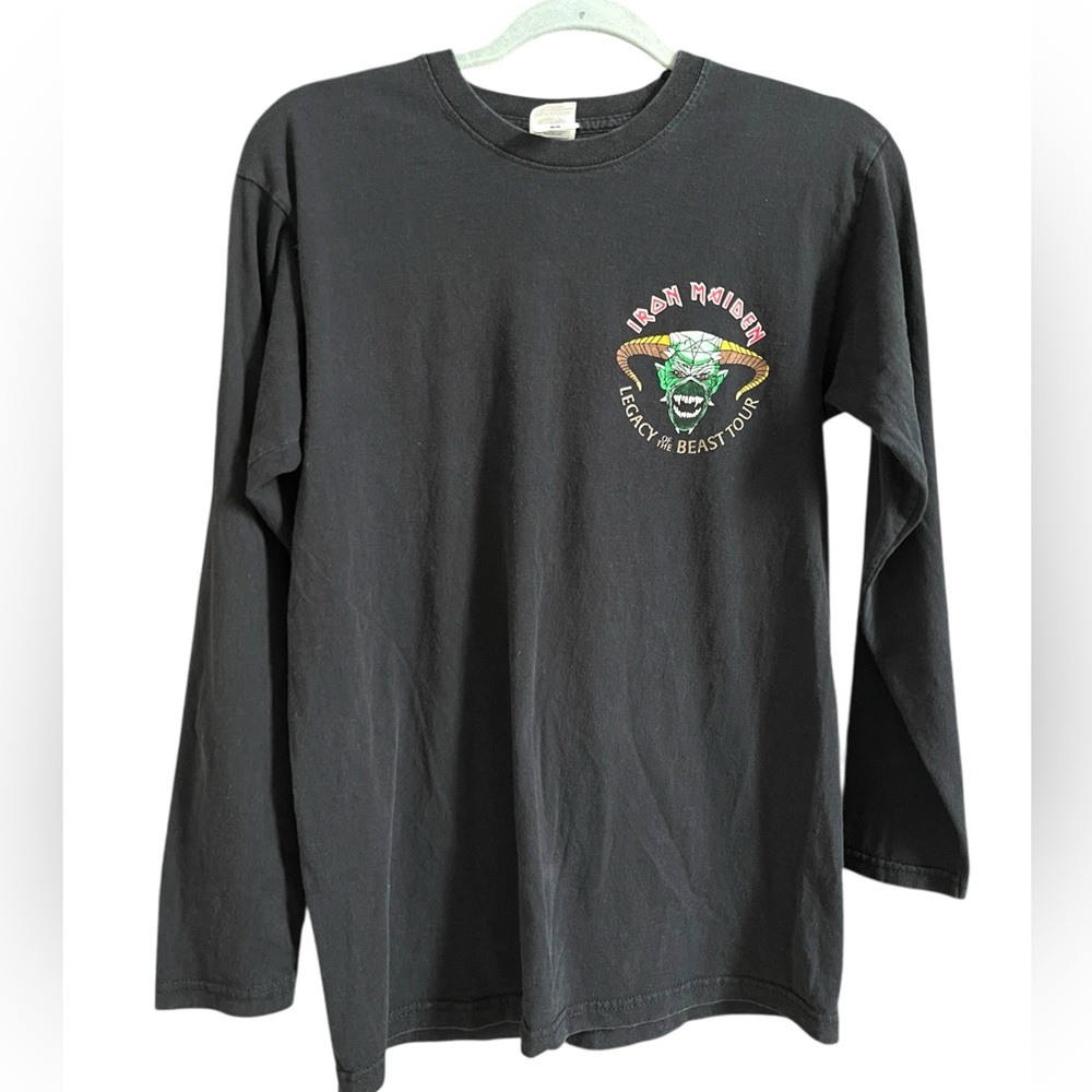 Iron Maiden Legacy Of The Beast Tour 2018 Long Sleeve Black Small Band Tee